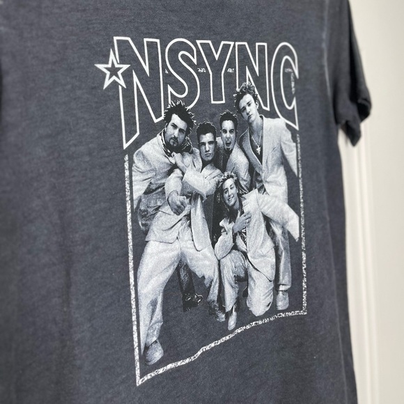 NWOT NSYNC Crewneck Graphic Band Tee XS 90s Y2K - Picture 3 of 9